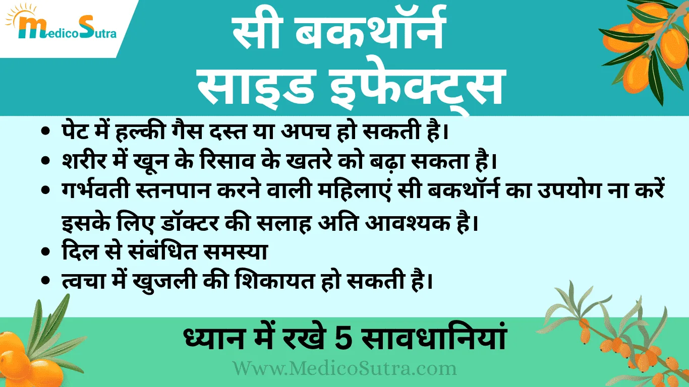 सी बकथाॅर्न खाने के फायदे, सी बकथाॅर्न खाने के फायदे; ध्यान में रखे 5 सावधानियां, नुकसान से बचें जाने इस्तेमाल करने का सही तरीका